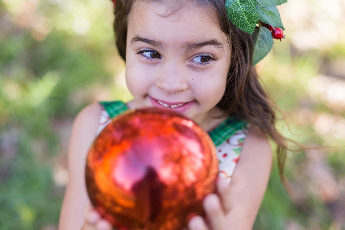 Girl's Christmas Poinsettia Dress image 2