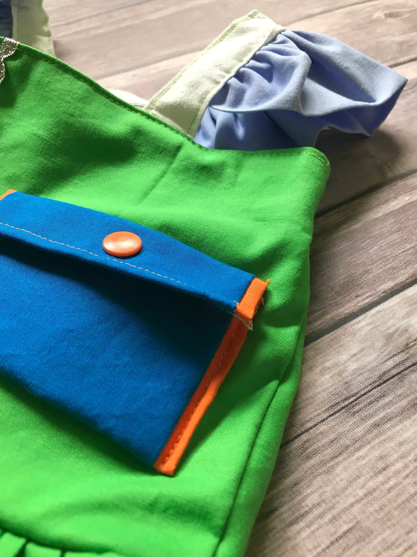 Girl's Green Rescue Dog Dress image 4