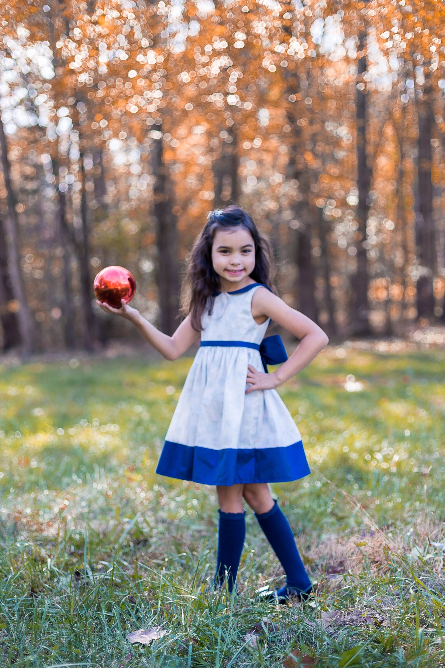Girl's Christmas Snowflake Dress image 1