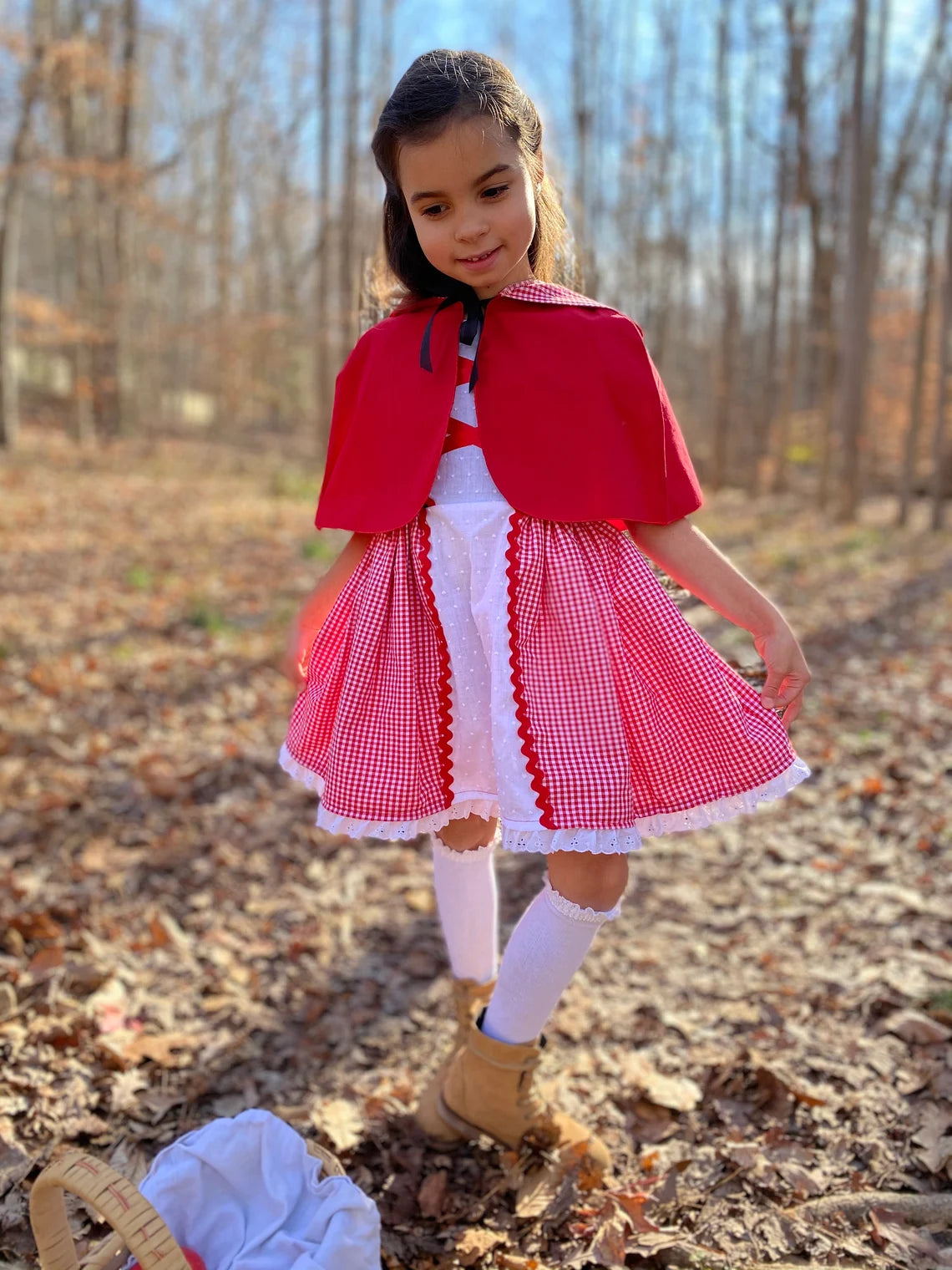 Girl's Red Riding Hood Dress image 4