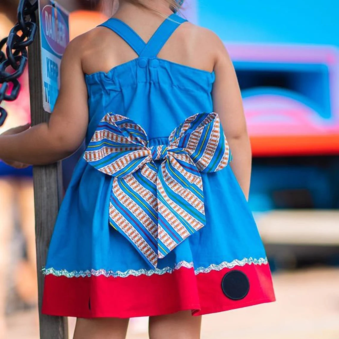 Girl's Train Inspired Dress image 4