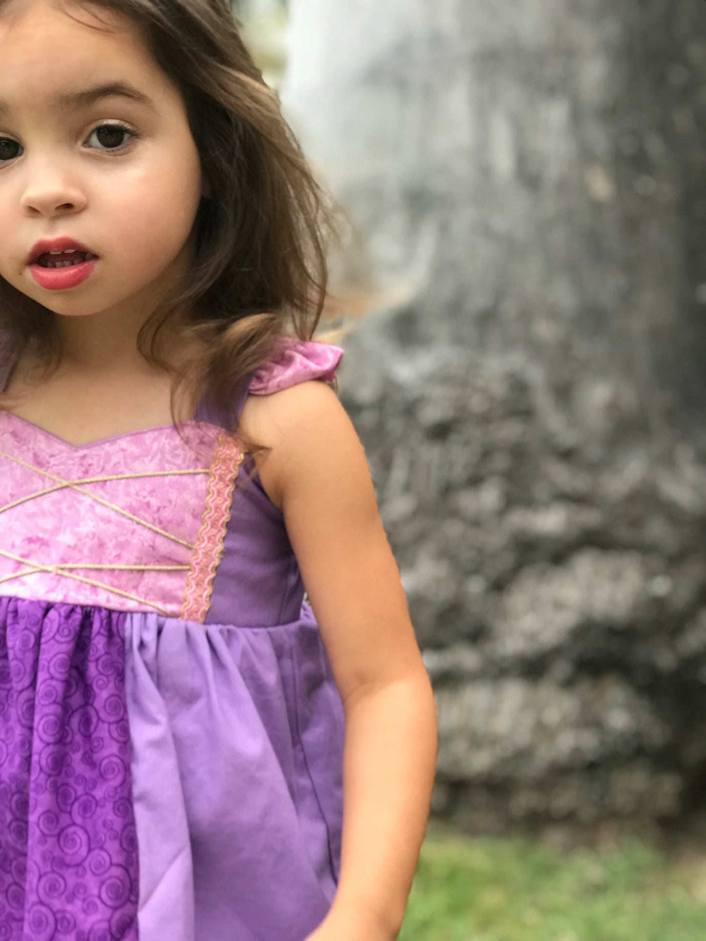 Girl's Long Hair Princess Dress image 8