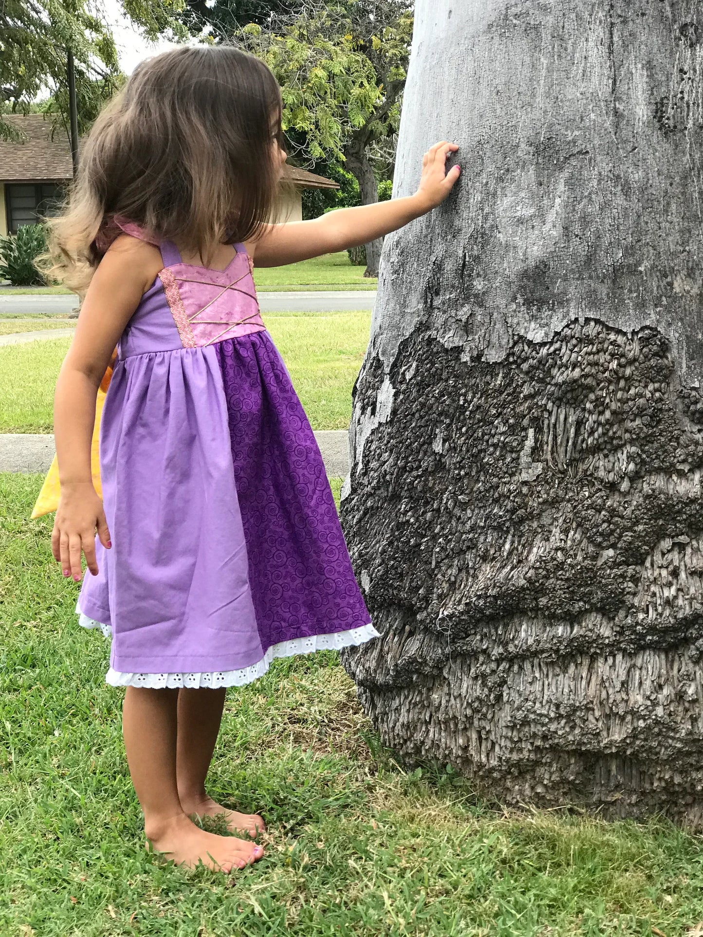 Girl's Long Hair Princess Dress image 5