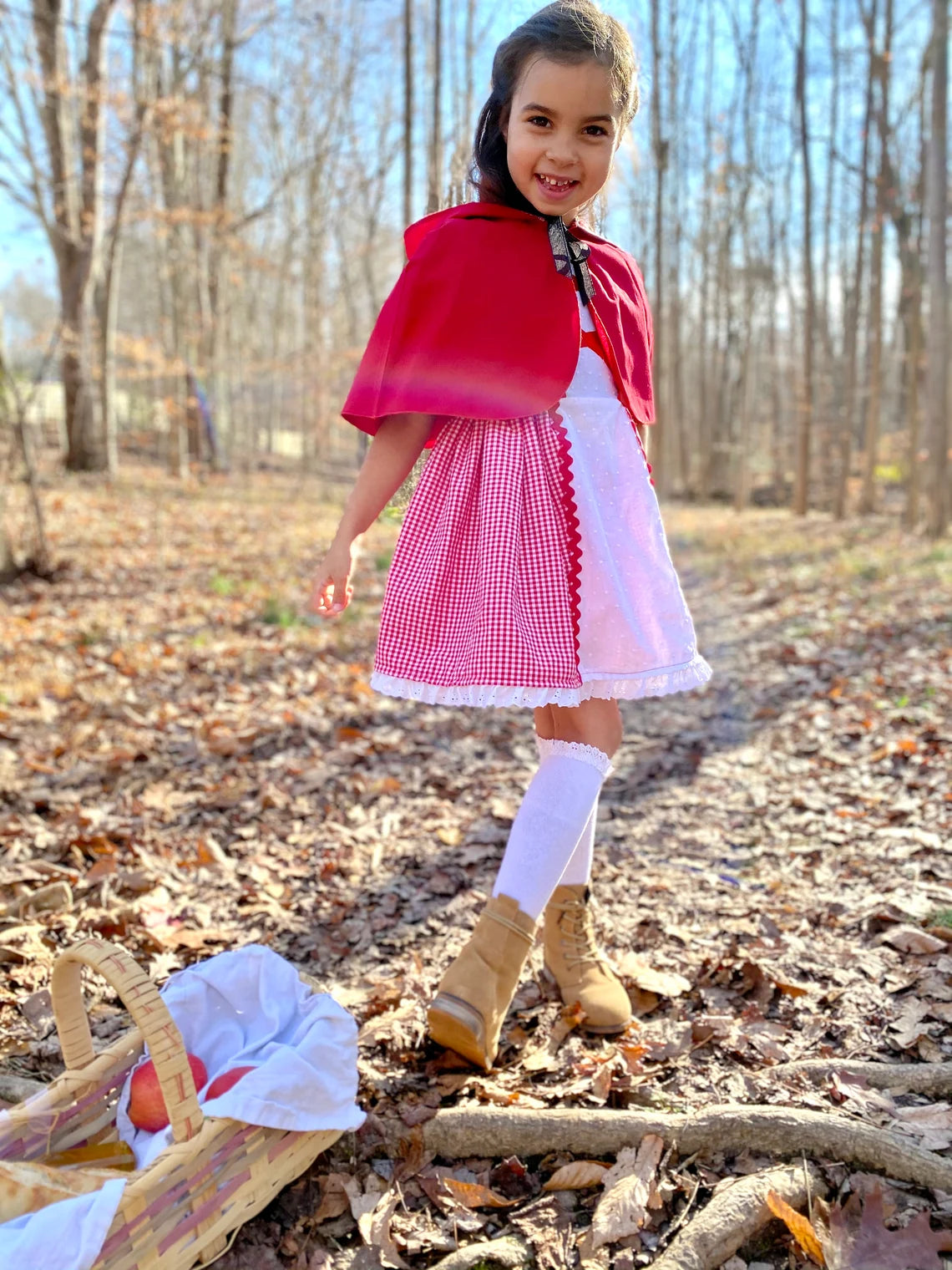 Girl's Red Riding Hood Dress image 6