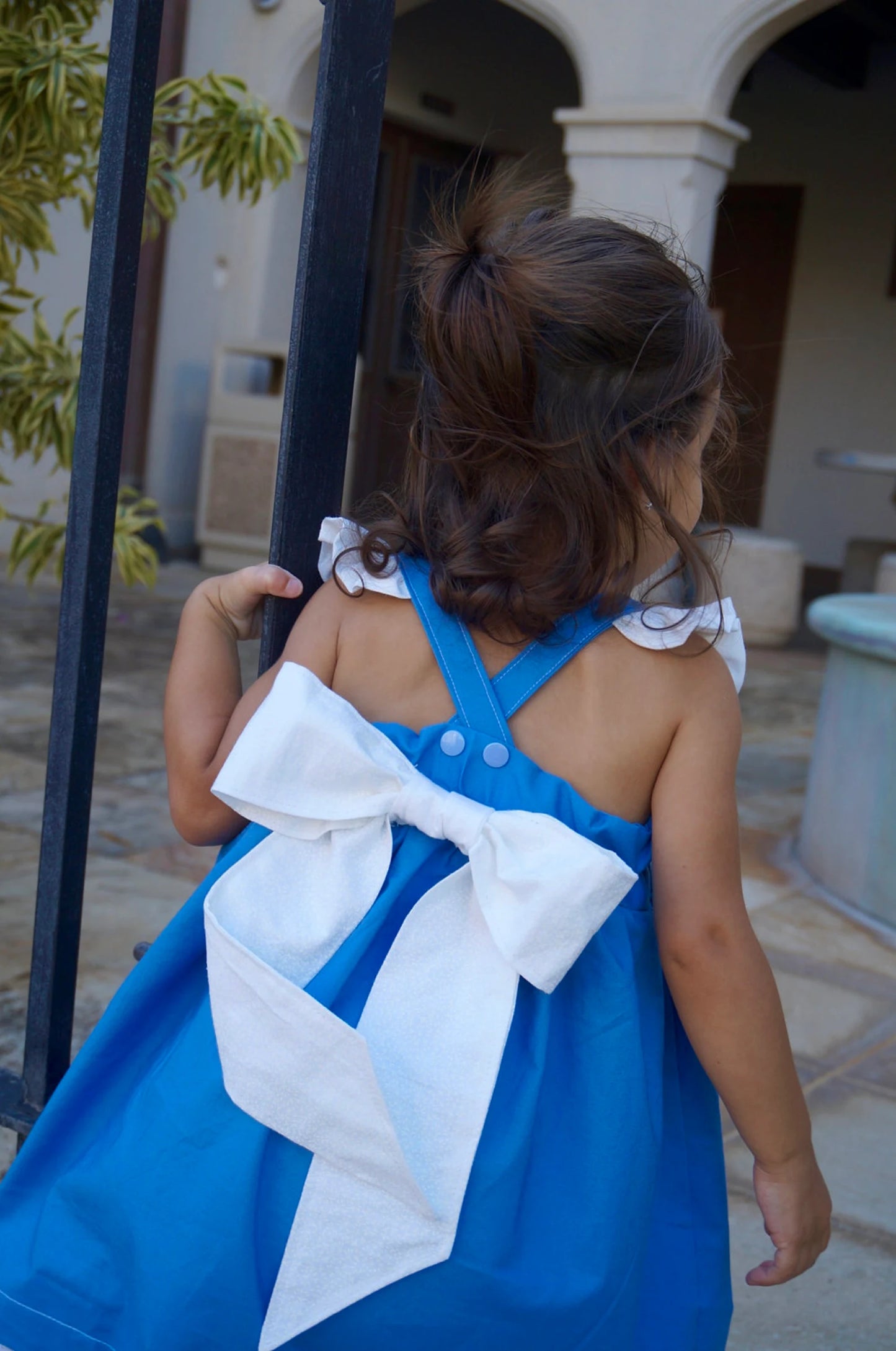 Girl's Blue Princess Dress image 3