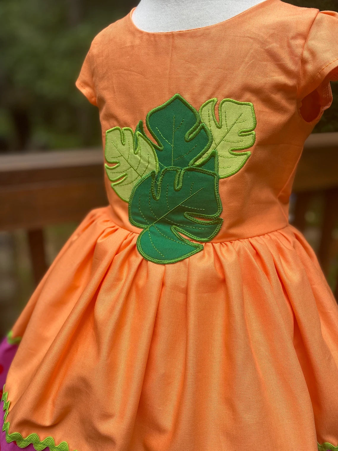 Girl's Chicka Chicka Boom Inspired Dress- Children's Handmade Custom Dresses image 1