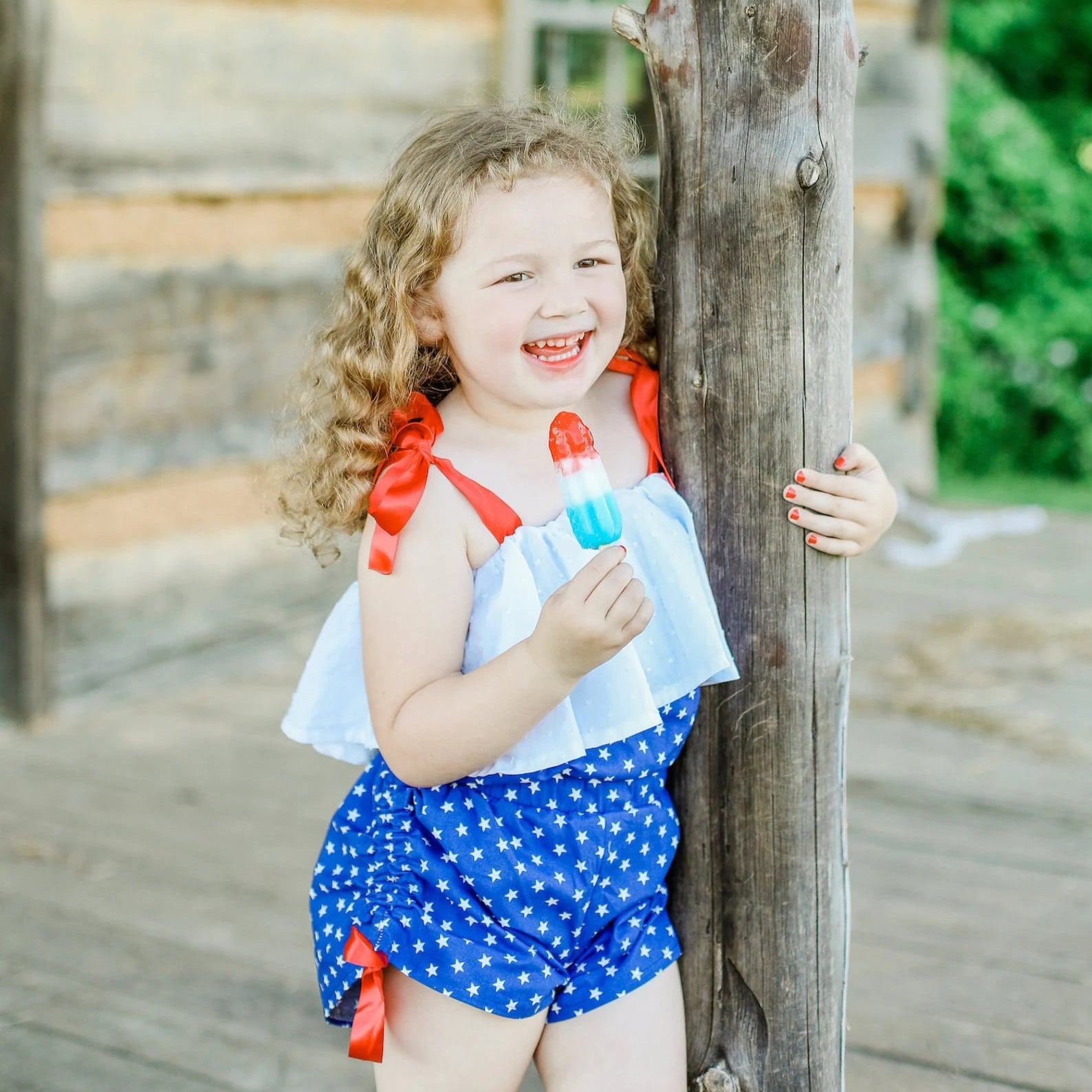Girl's Fourth of July Romper image 0