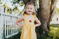 Girl's Yellow Princess Ballgown Dress image 3