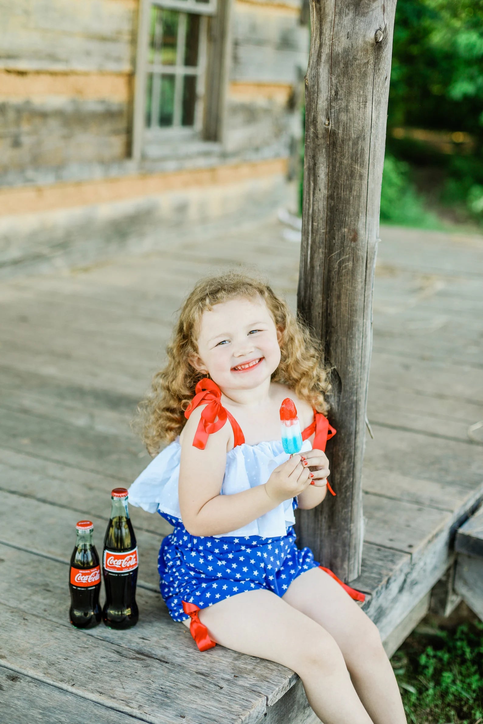 Girl's Fourth of July Romper image 8