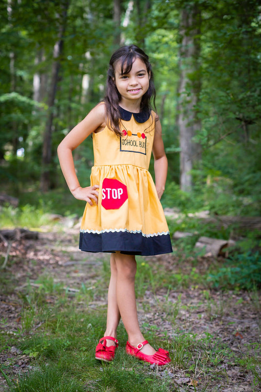 Girl's School Bus Dress image 0