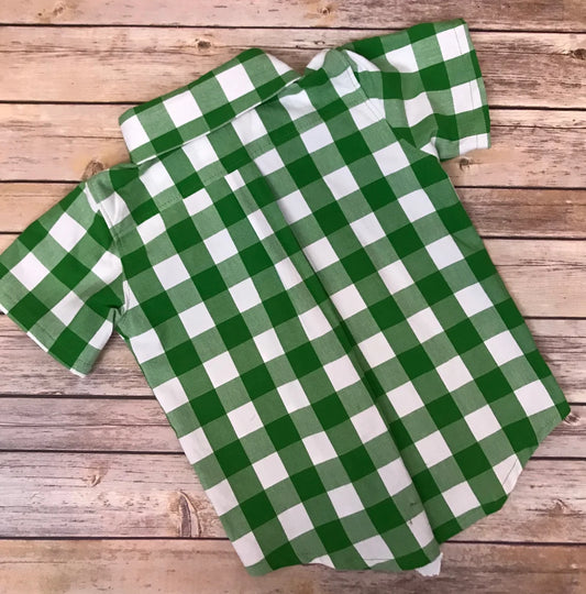 Boy's Gingham Button Down Shirt image 1