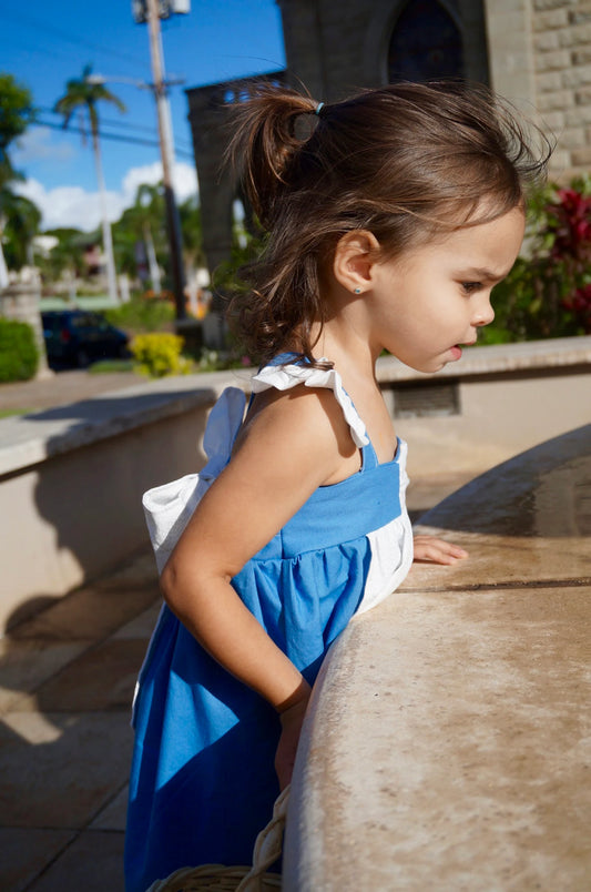 Girl's Blue Princess Dress image 1