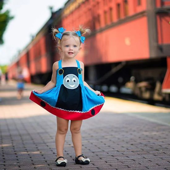 Girl's Train Inspired Dress image 3