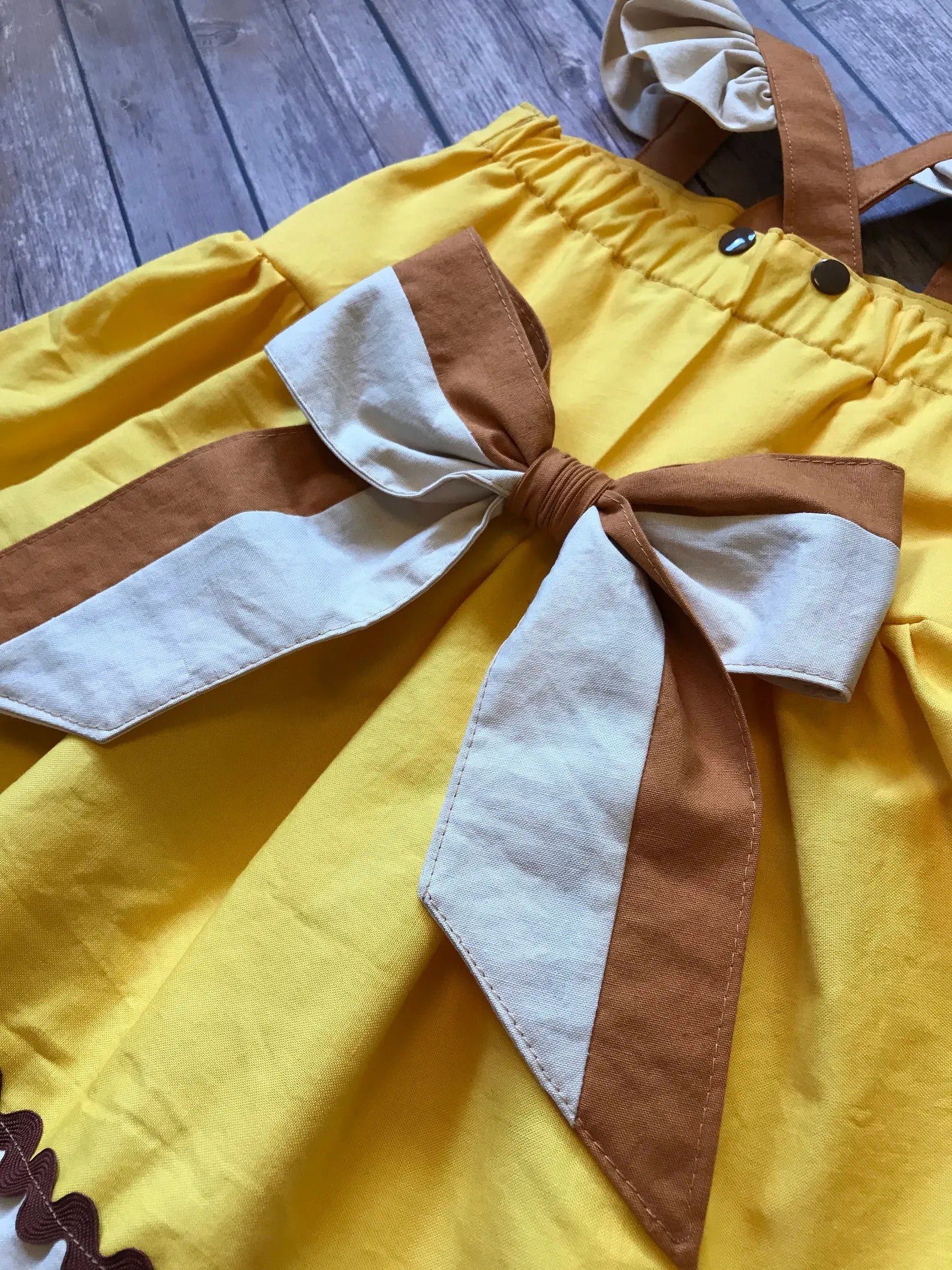 Girl's Yellow Rescue Dog Dress image 3