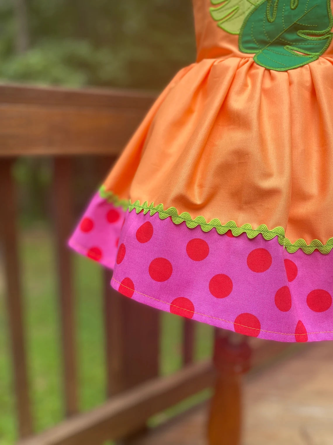 Girl's Chicka Chicka Boom Inspired Dress- Children's Handmade Custom Dresses image 3