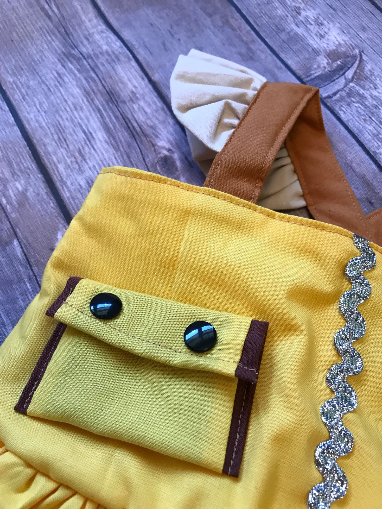 Girl's Yellow Rescue Dog Dress image 5