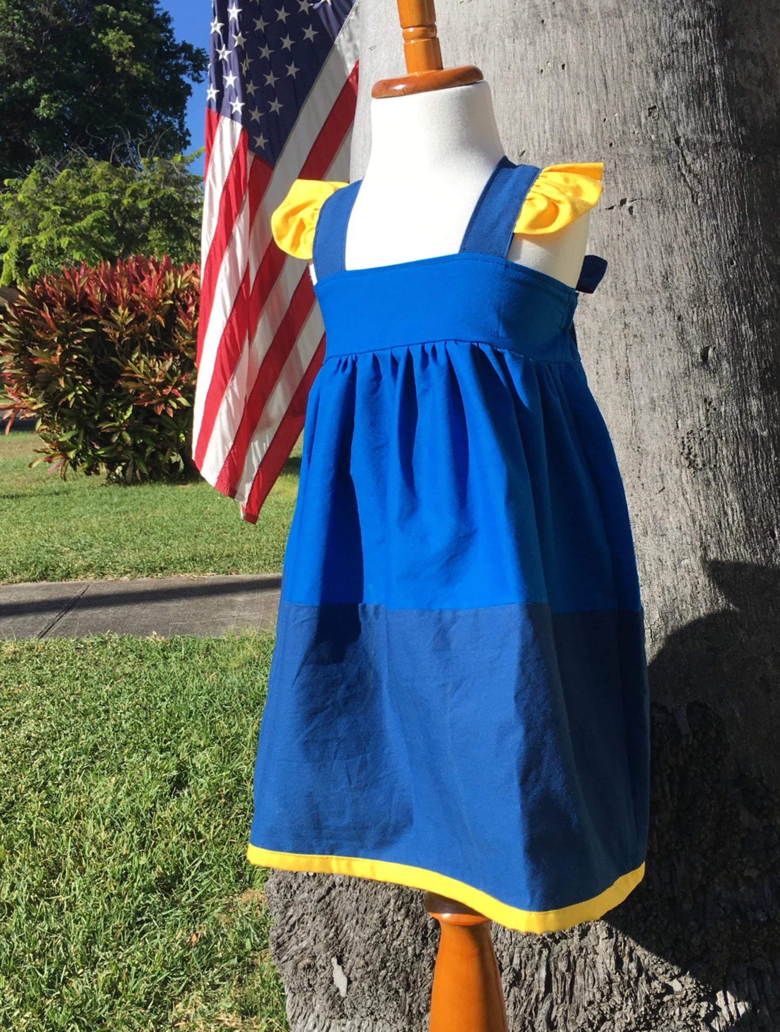 Girl's Blue Tang Fish Dress image 5