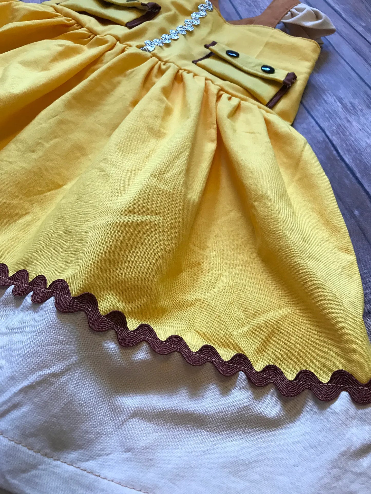 Girl's Yellow Rescue Dog Dress image 4