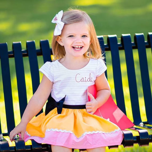 Girl's Pencil Dress- Children's Handmade Custom Dresses image 1