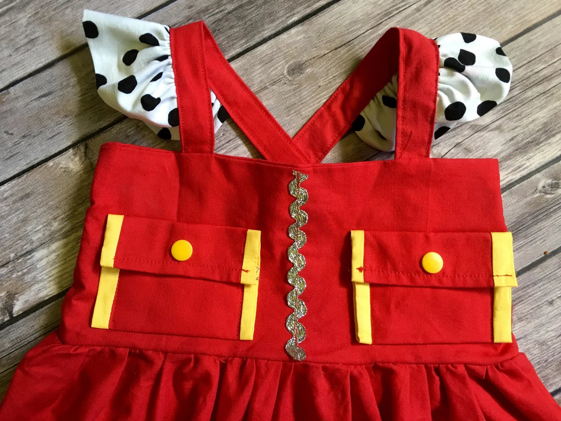 Girl's Fireman Rescue Dog Dress image 2