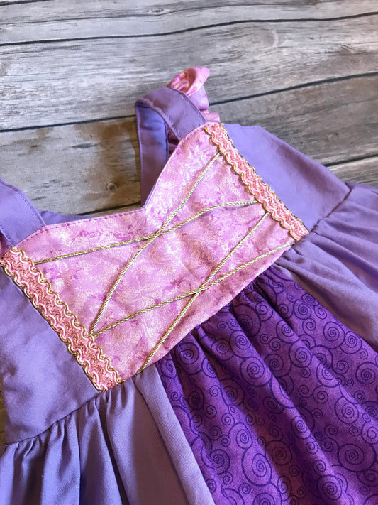 Girl's Long Hair Princess Dress image 0