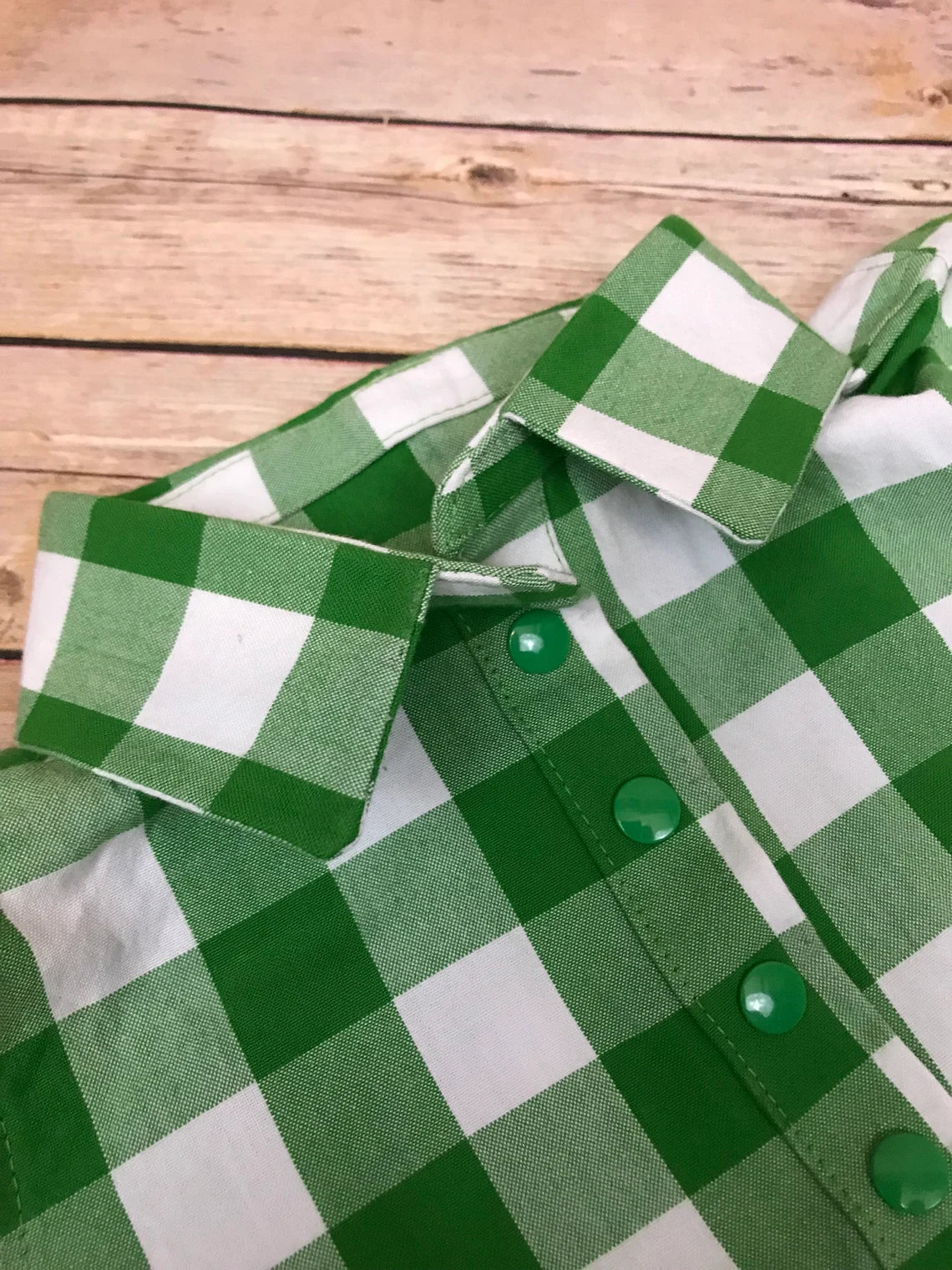 Boy's Gingham Button Down Shirt image 4