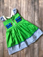 Girl's Green Rescue Dog Dress image 0