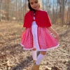 Girl's Red Riding Hood Dress - Image 5