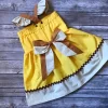 Girl's Yellow Rescue Dog Dress - Image 3