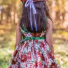 Girl's Christmas Poinsettia Dress - Image 6